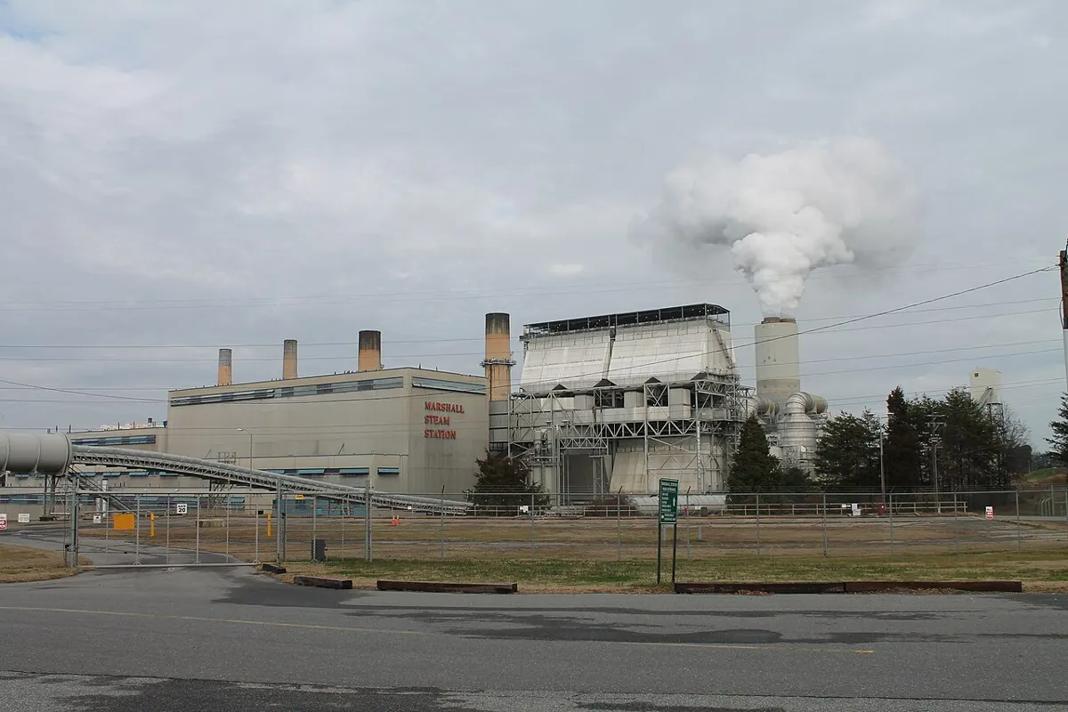 Duke Energy Marshall Steam Station on Lake Norman, North Carolina