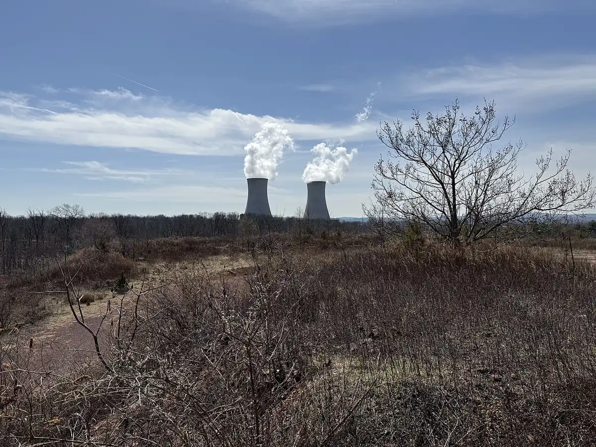 Cooling towers of the Limerick Generating Station in Montgomery County, Pennsylvania
