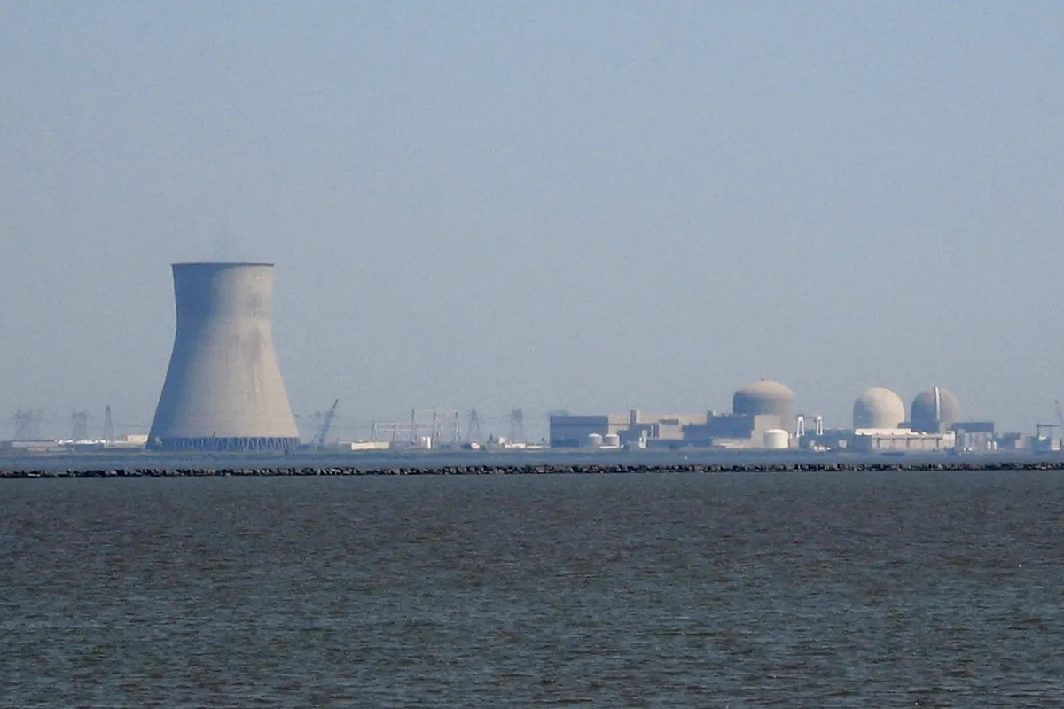 Salem and Hope Creek nuclear generating complex on the Delaware River, New Jersey