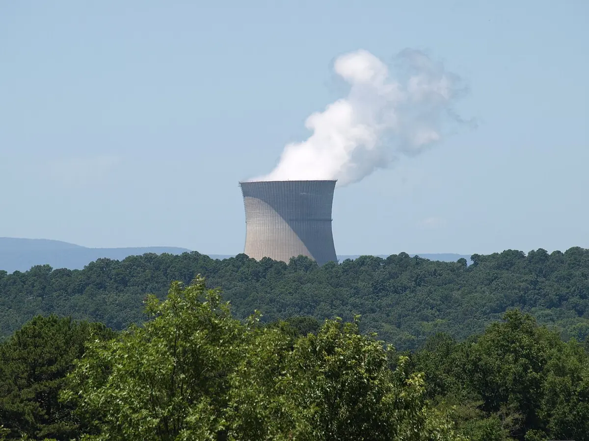 Arkansas Nuclear One nuclear power plant near Russellville, Arkansas