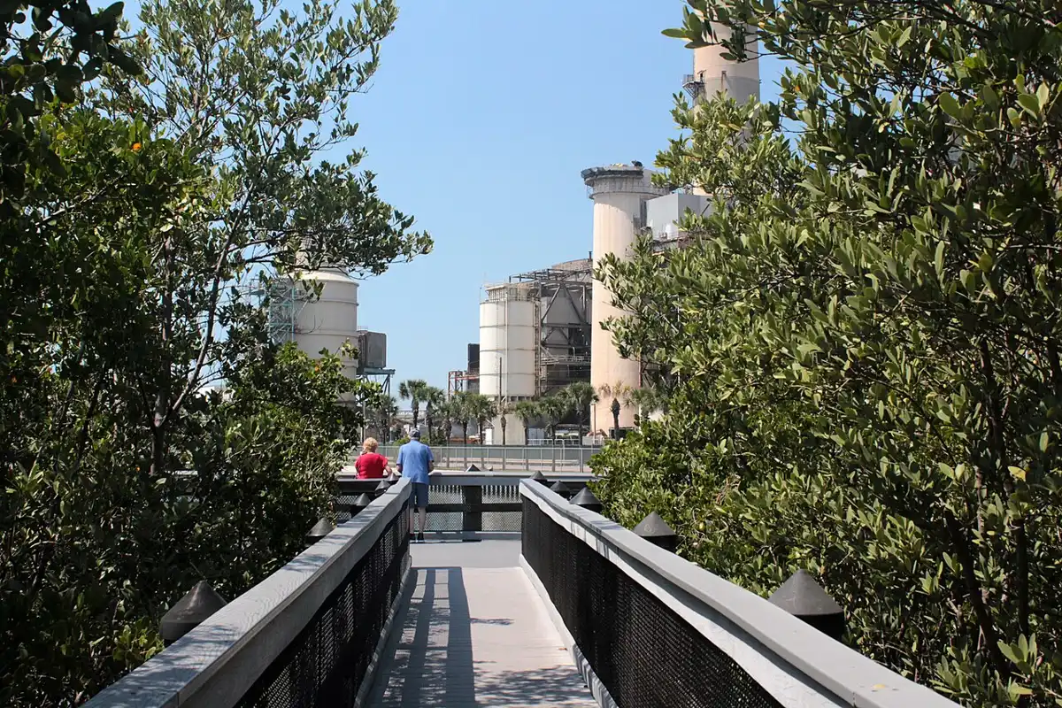 Big Bend Power Station beside the Tampa Electric Manatee Viewing Center, Apollo Beach, Florida