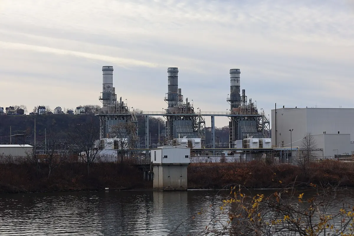 Brunot Island Generating Station in Pittsburgh, Pennsylvania in 2025
