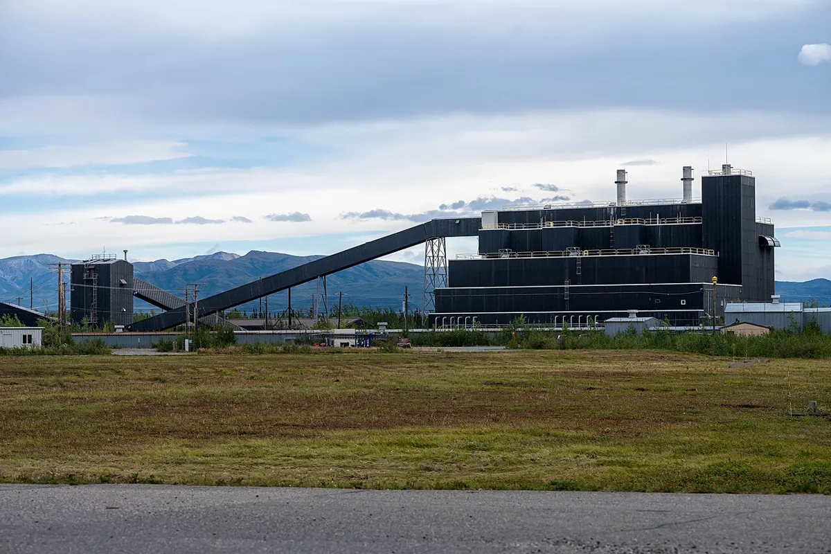 Disused coal plant at Clear Space Force Station, Alaska, August 2025