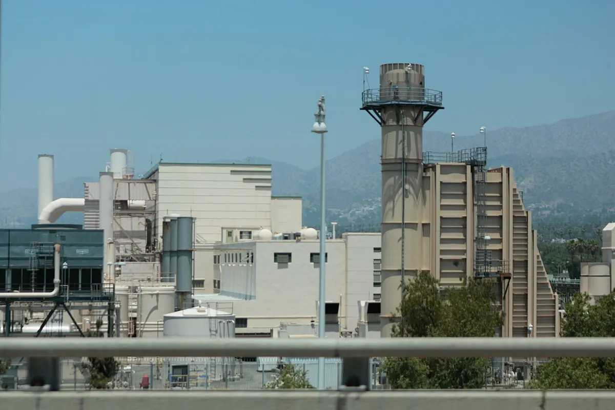 The Grayson Power Plant, operated by the Glendale Water and Power Department, in Los Angeles, California