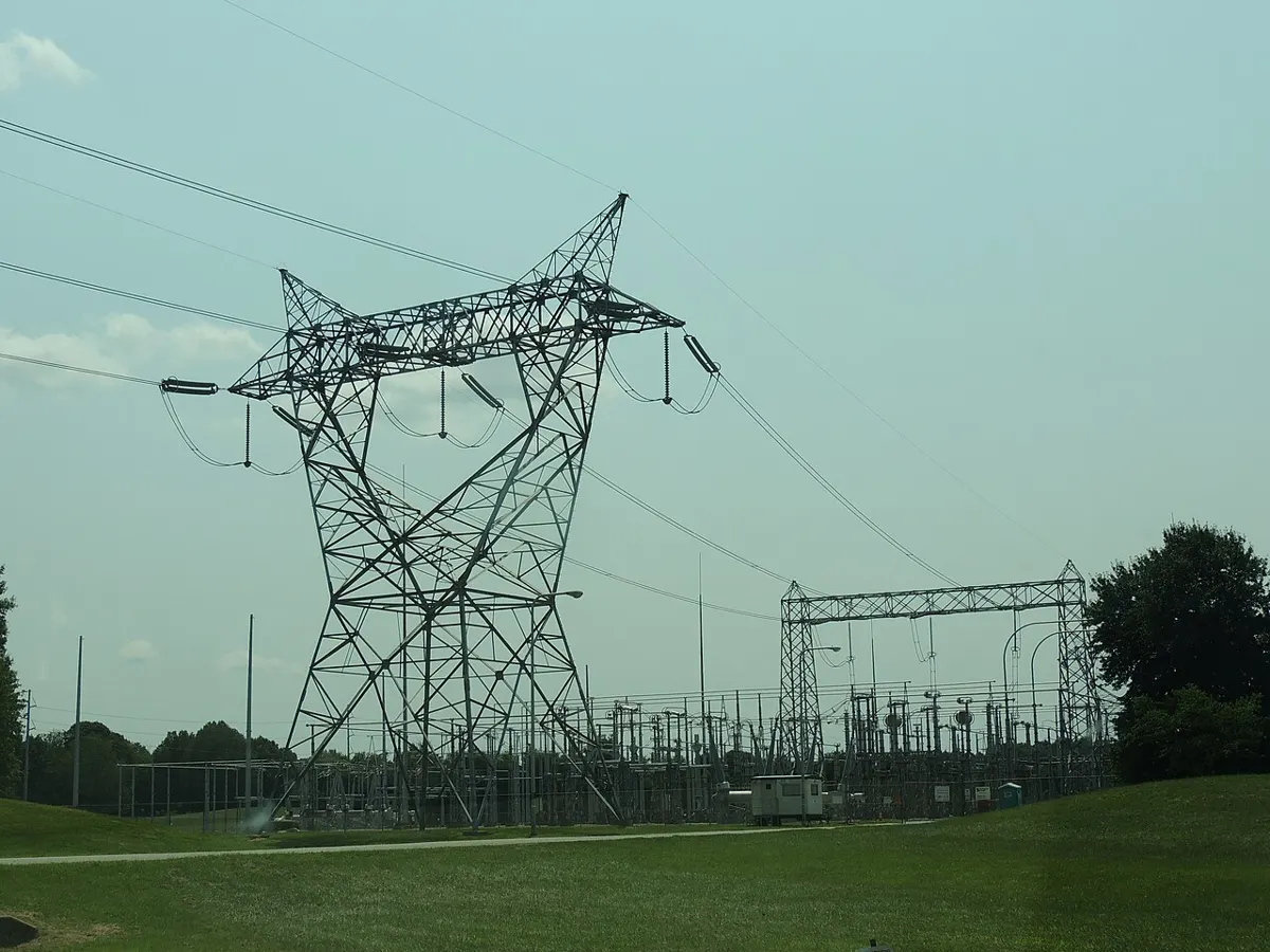 Delmarva Power Keeney substation, which steps 500 kV down to 230 kV and 138 kV, Delaware