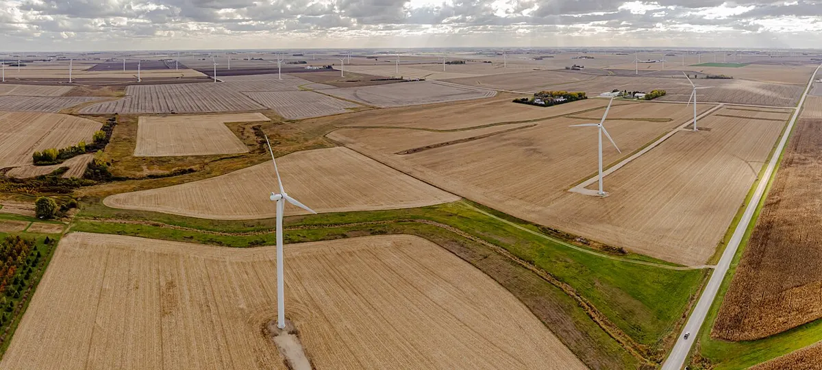 Wind farms near Leroy, Iowa