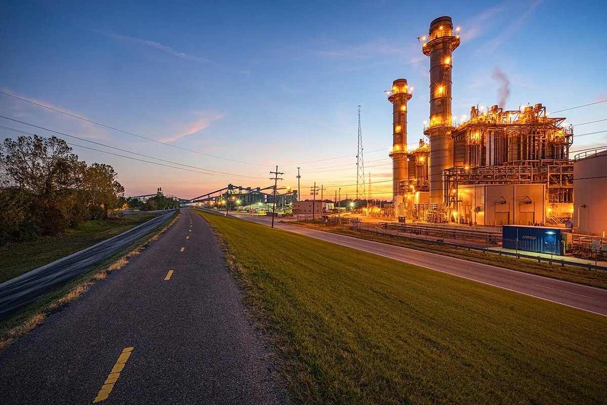 Entergy Corp’s natural gas-fired unit at the Ninemile power plant in Nine Mile Point, near Westwego, Louisiana