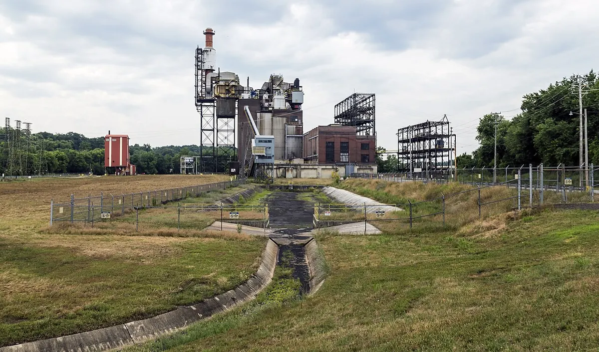 The abandoned R. Paul Smith Powerplant in Williamsport, Maryland, USA