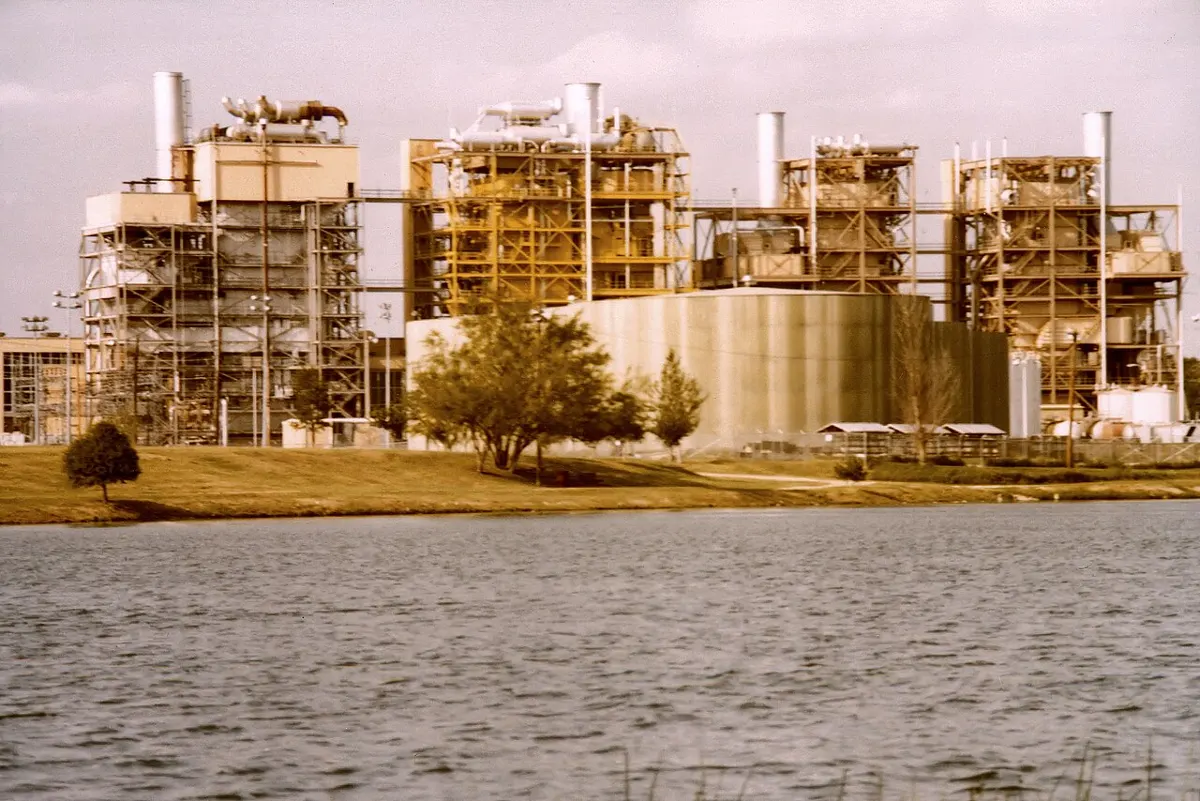The Holly Street Power Plant in Austin, Texas, United States, circa 1980