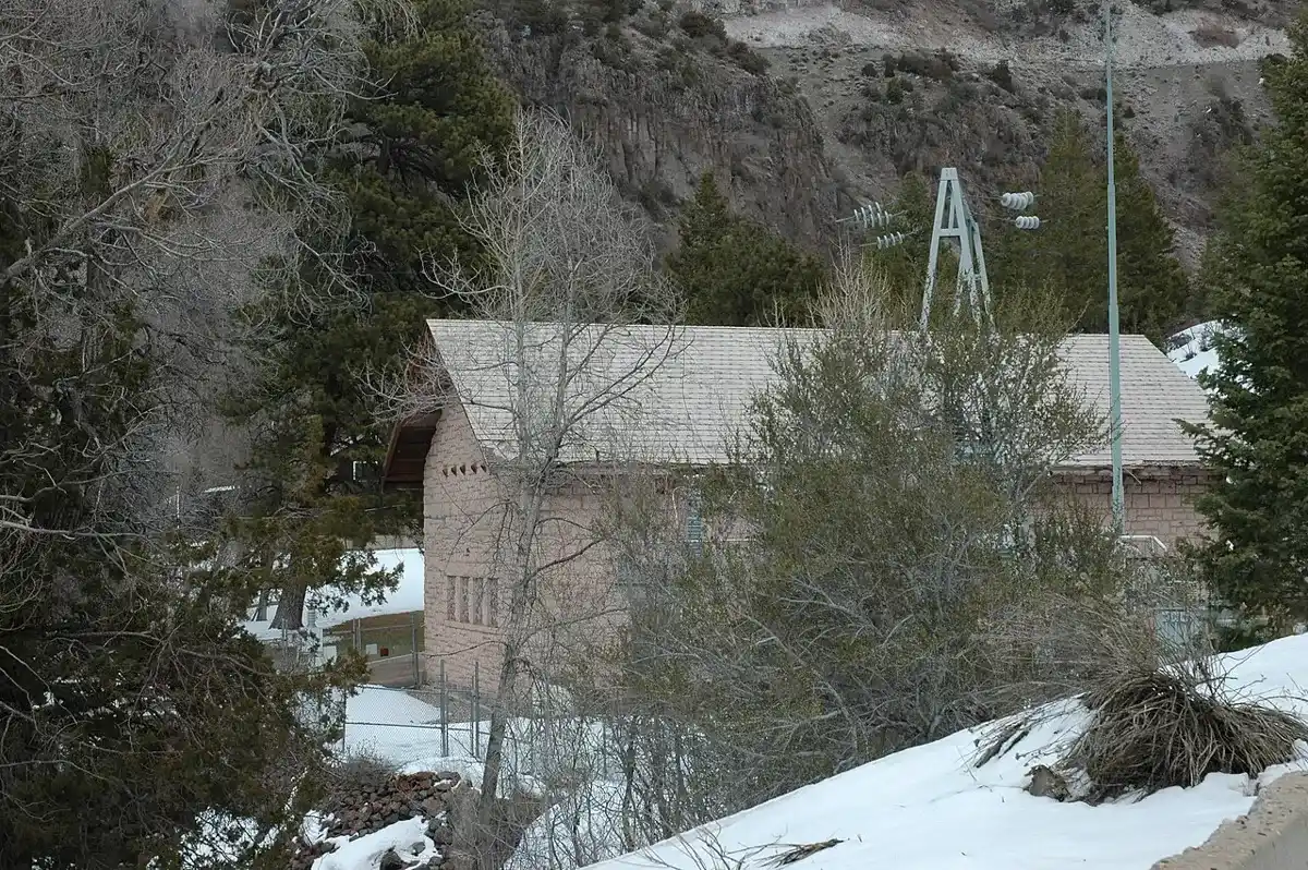 Upper Beaver hydroelectric power plant in Beaver Canyon, Utah